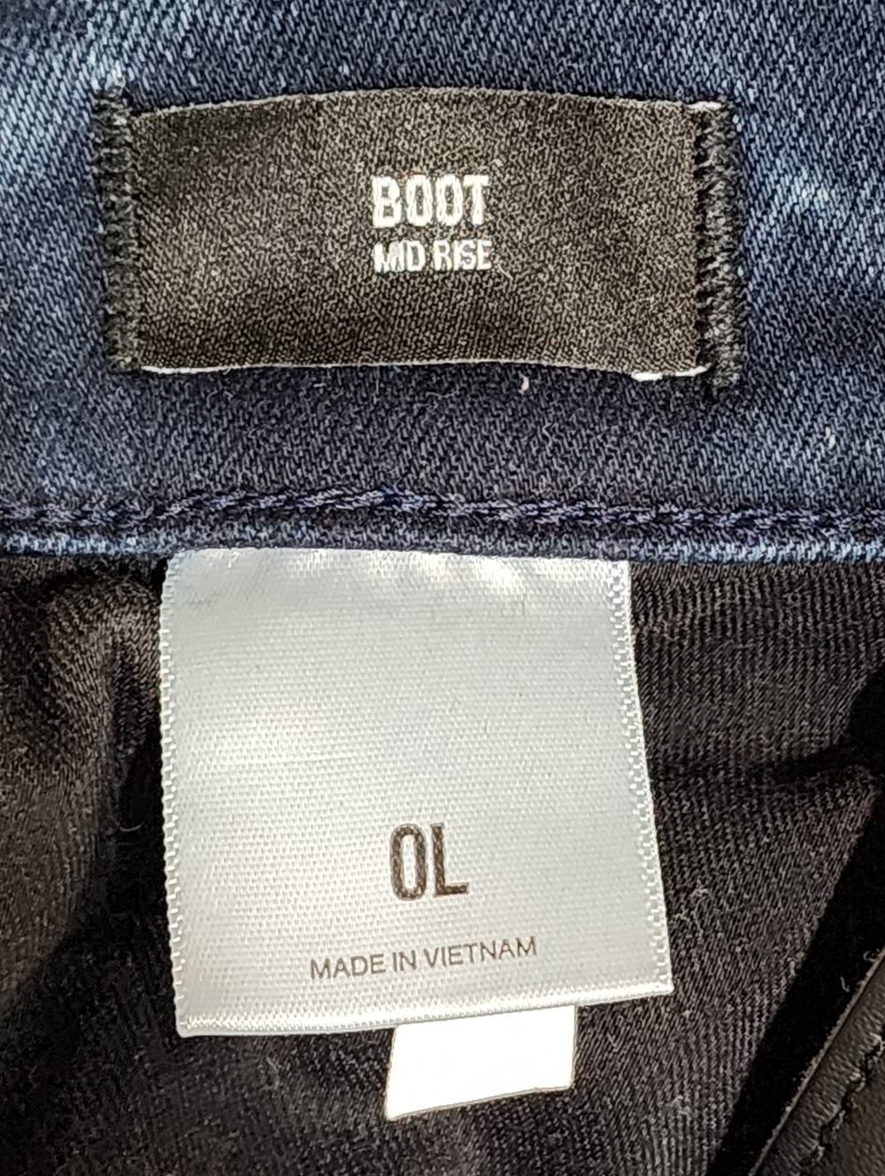 Express Boot Cut Jeans Mid Rise Sz 0 Long - Picture 8 of 8